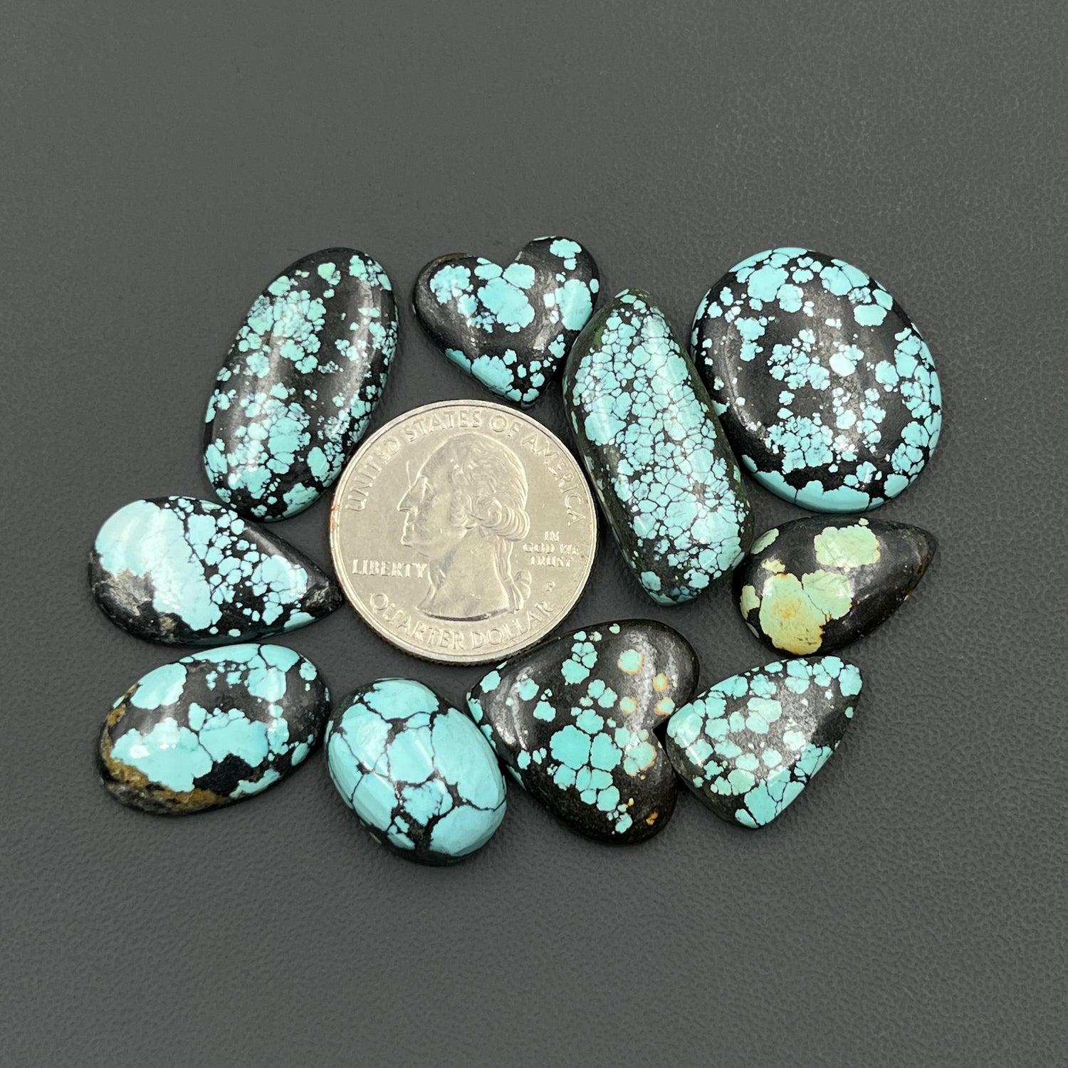 Hubei Turquoise Cabochon Wholesale Lot