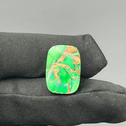 Kingman Forest Green Dahlia - Loose Cab - Baguette