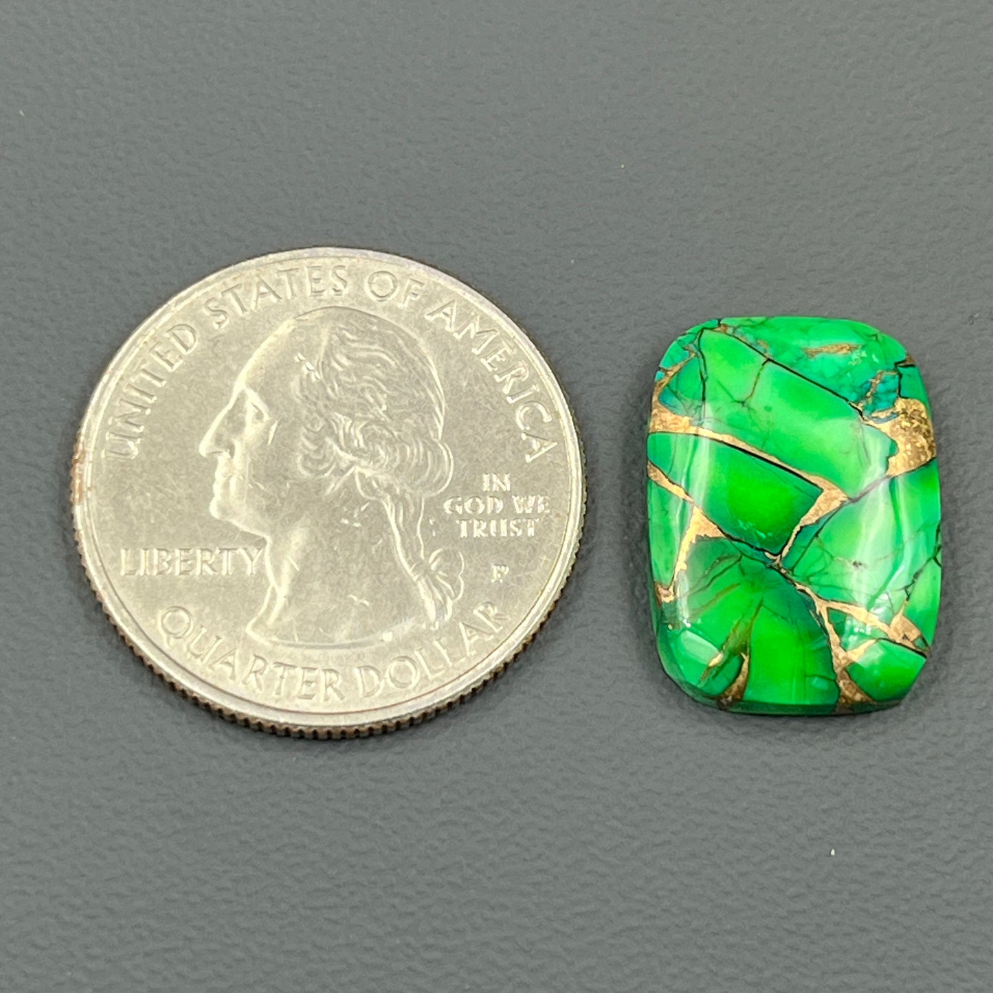 Kingman Forest Green Dahlia - Loose Cab - Baguette