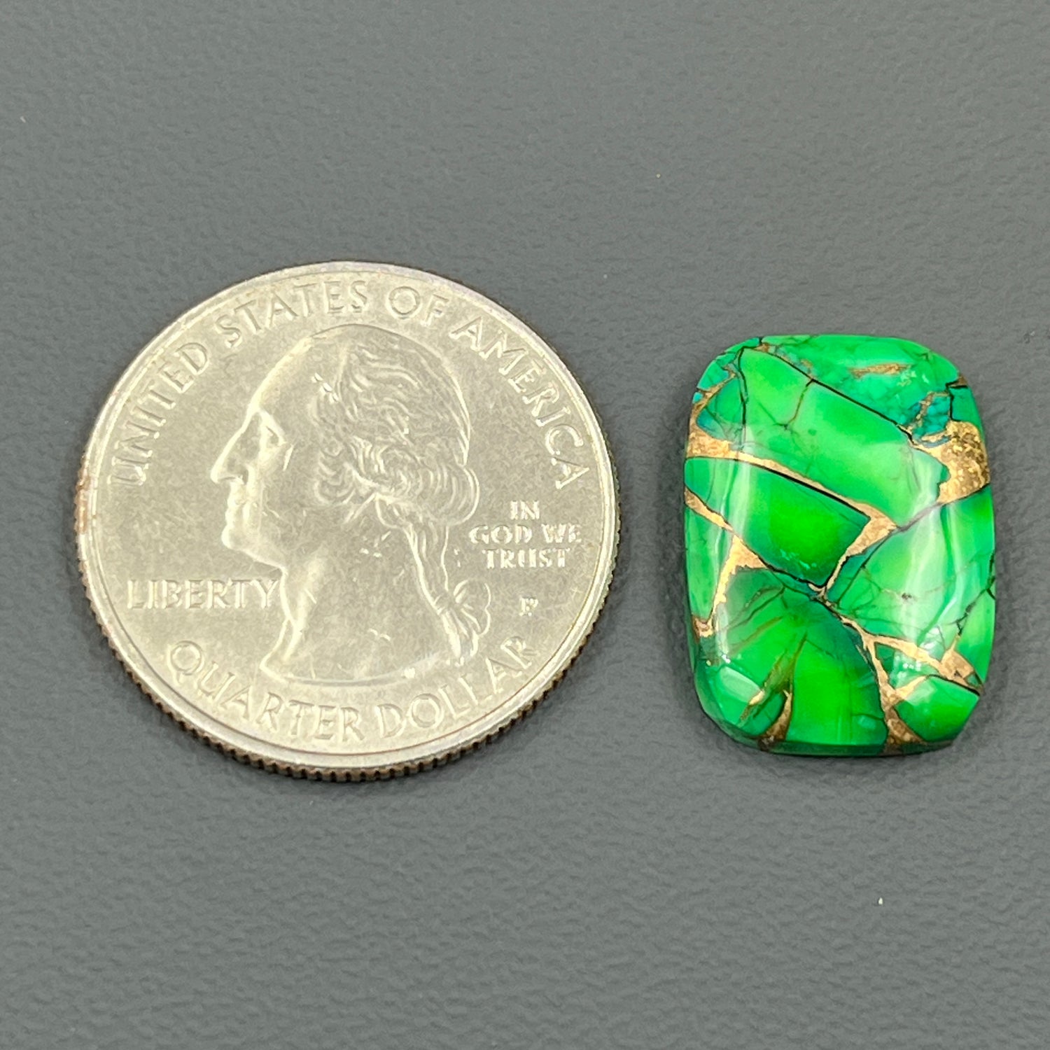 Kingman Forest Green Dahlia - Loose Cab - Baguette