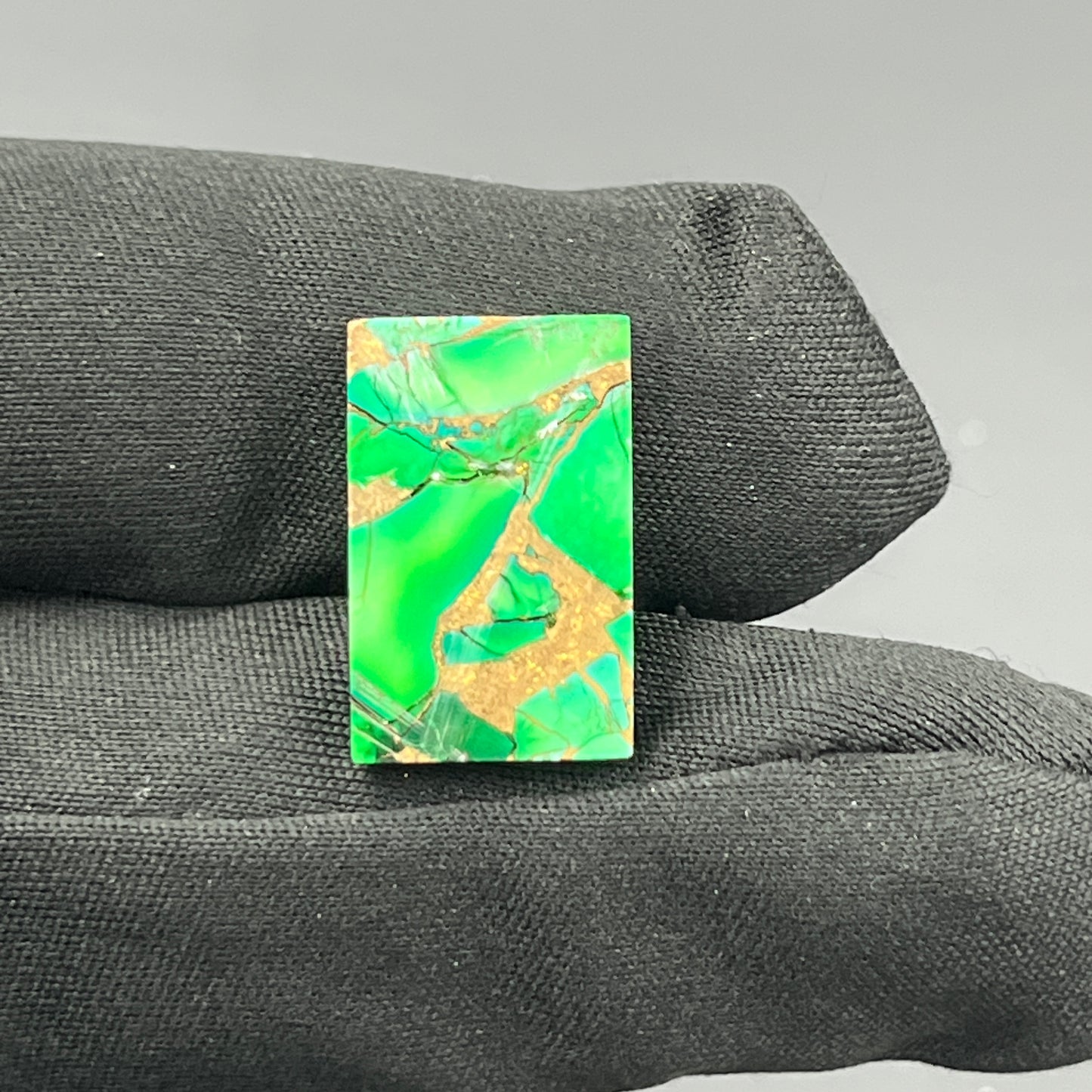 Kingman Forest Green Dahlia - Loose Cab - Baguette
