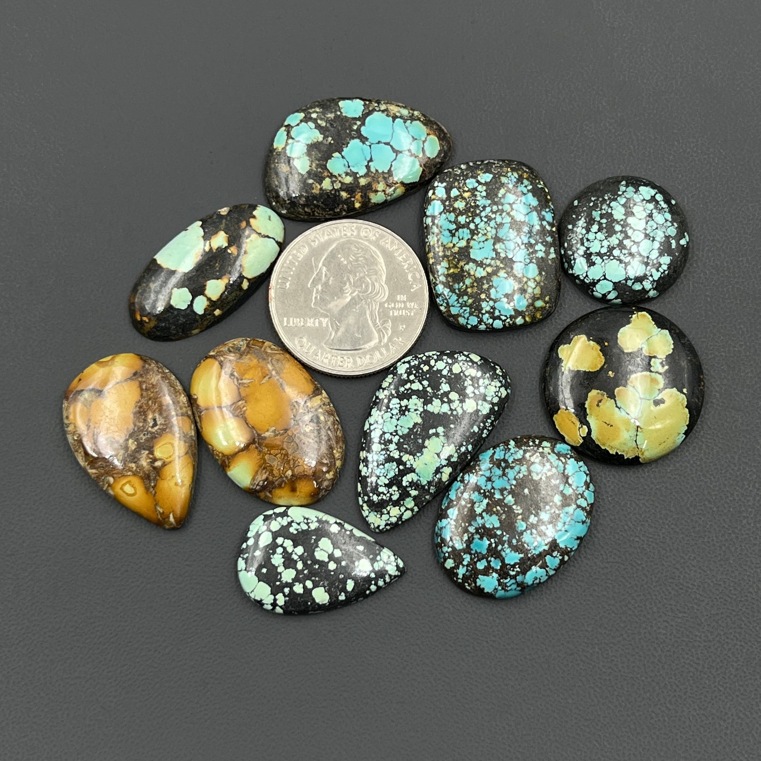 Hubei Turquoise Cabochon Wholesale Lot