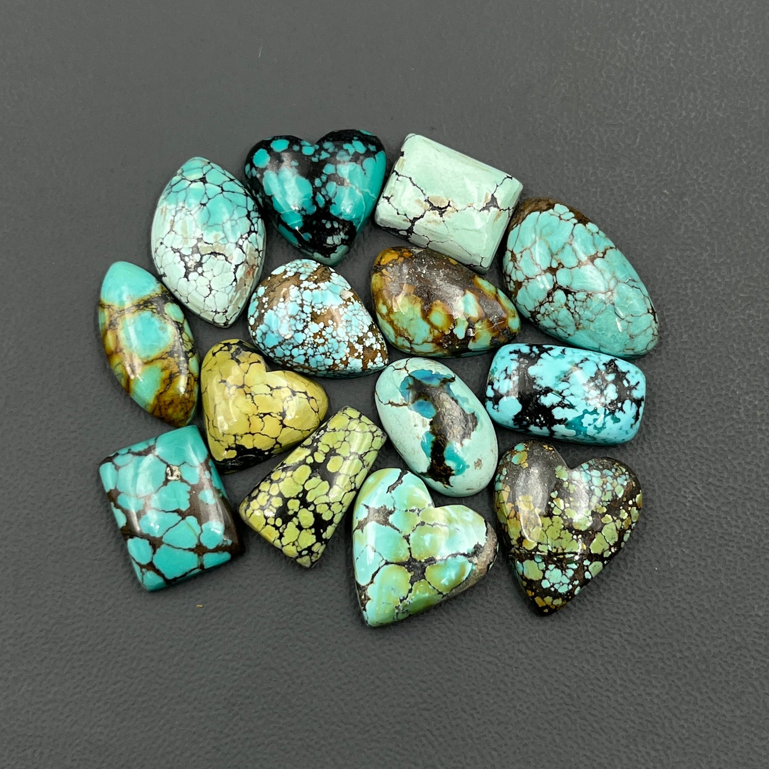 Hubei Turquoise Cabochon Wholesale Lot