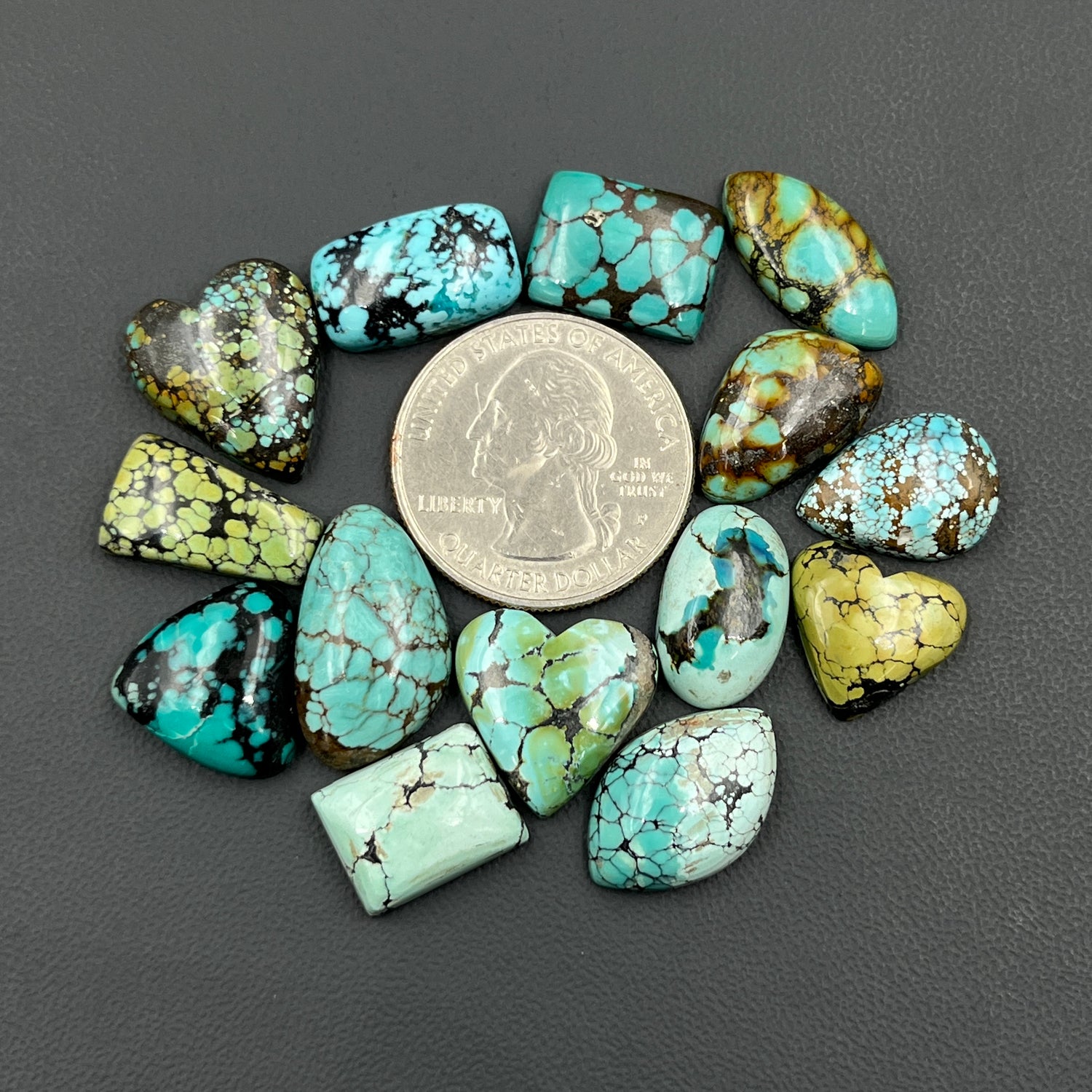 Hubei Turquoise Cabochon Wholesale Lot