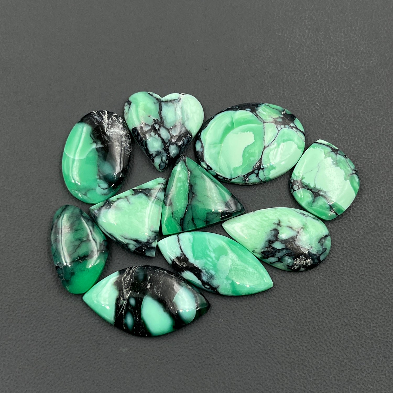 Black Bridge Variscite Cabochon Wholesale Lot