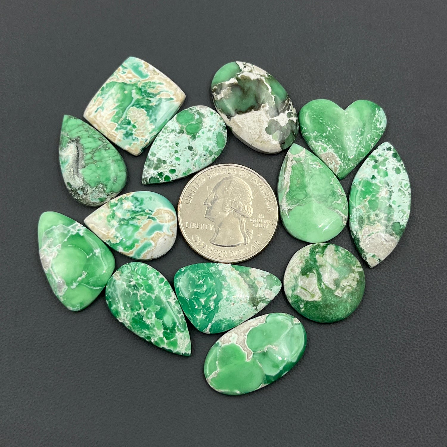 Australian Variscite Cabochon Natural Gemstone Wholesale Lot
