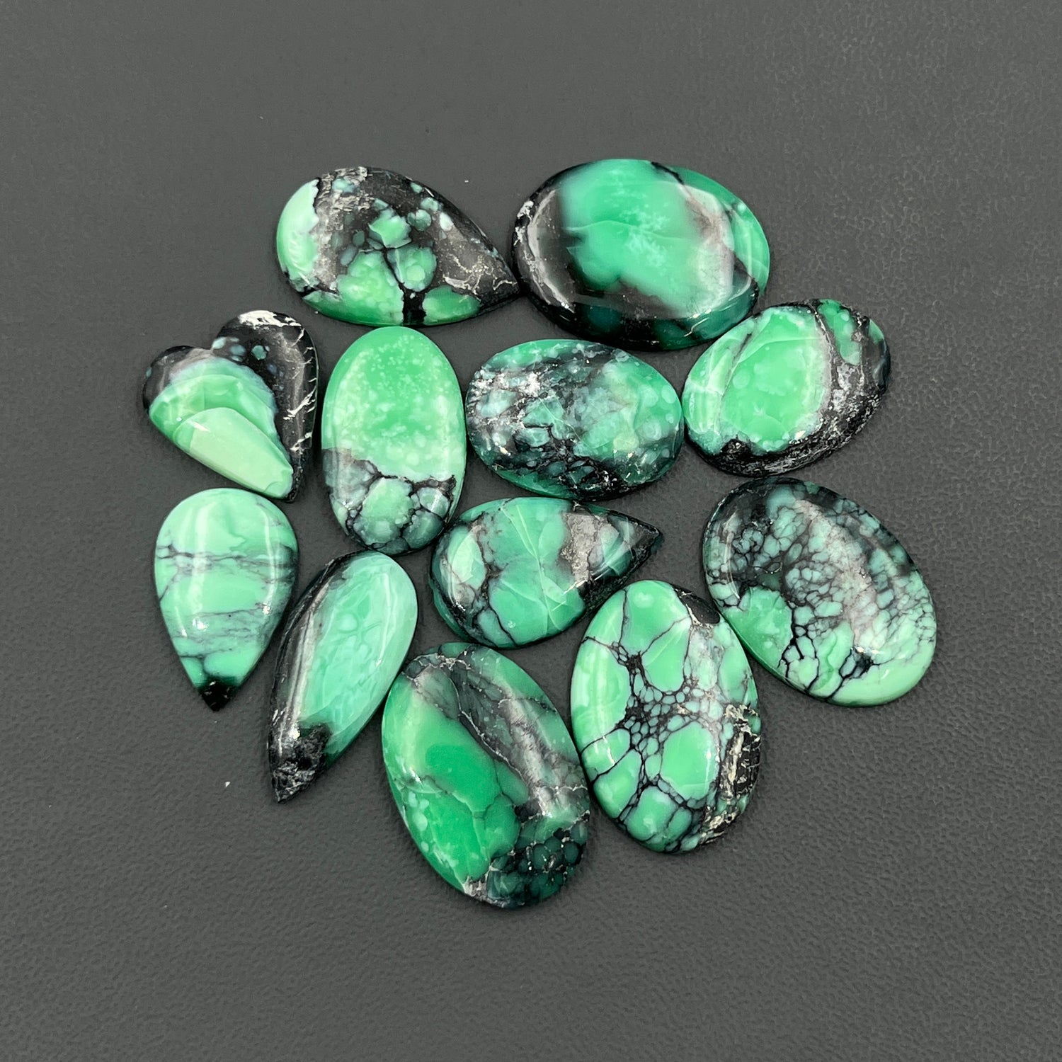 Black Bridge Variscite Cabochon Wholesale Lot