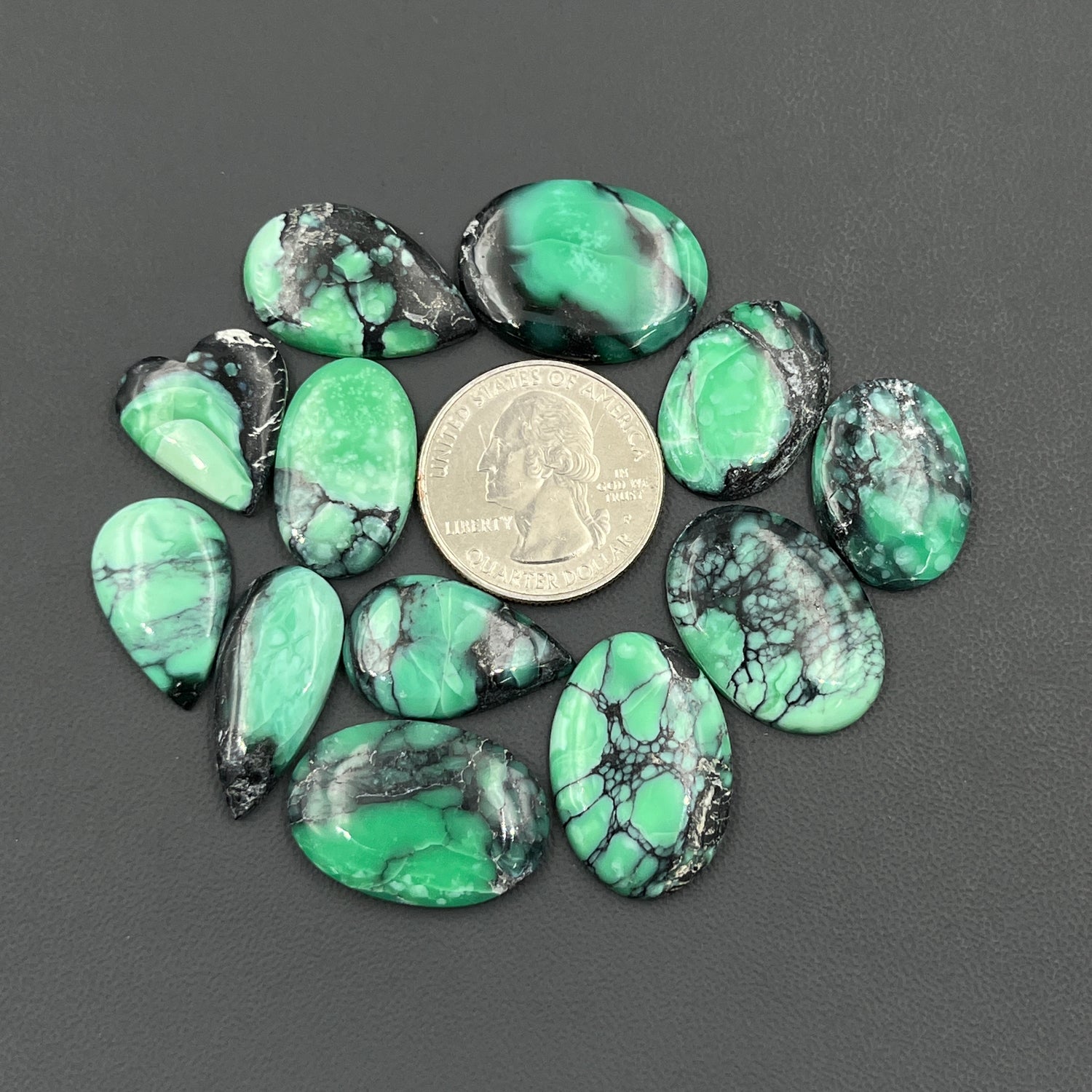Black Bridge Variscite Cabochon Wholesale Lot