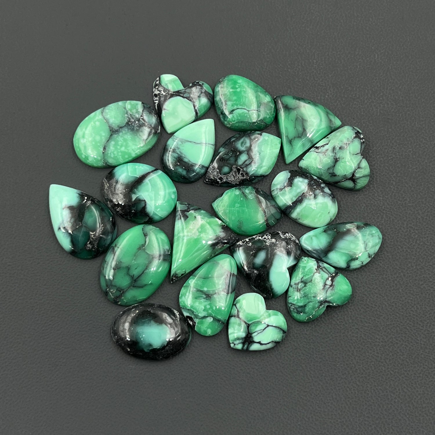 Black Bridge Variscite Cabochon Wholesale Lot