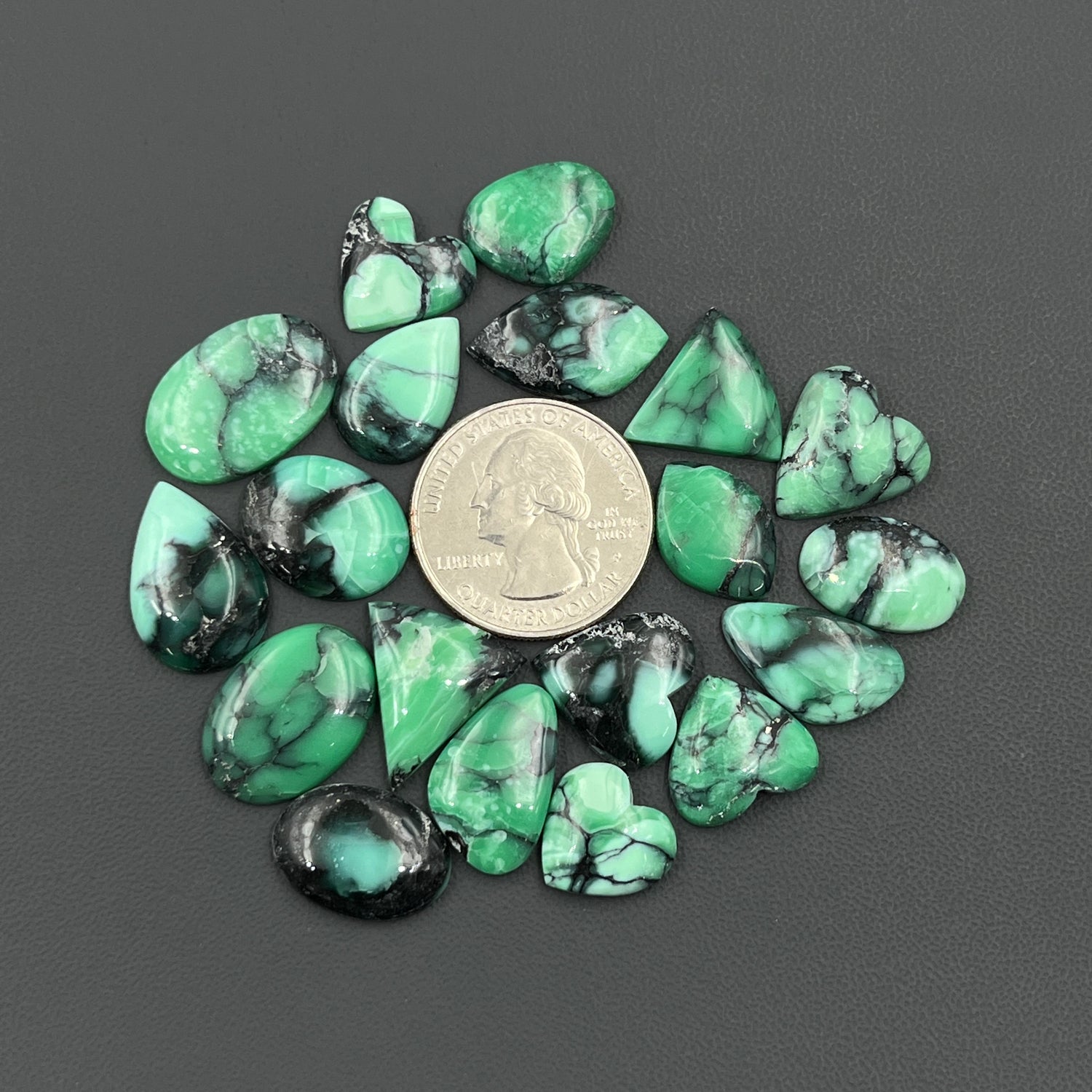 Black Bridge Variscite Cabochon Wholesale Lot
