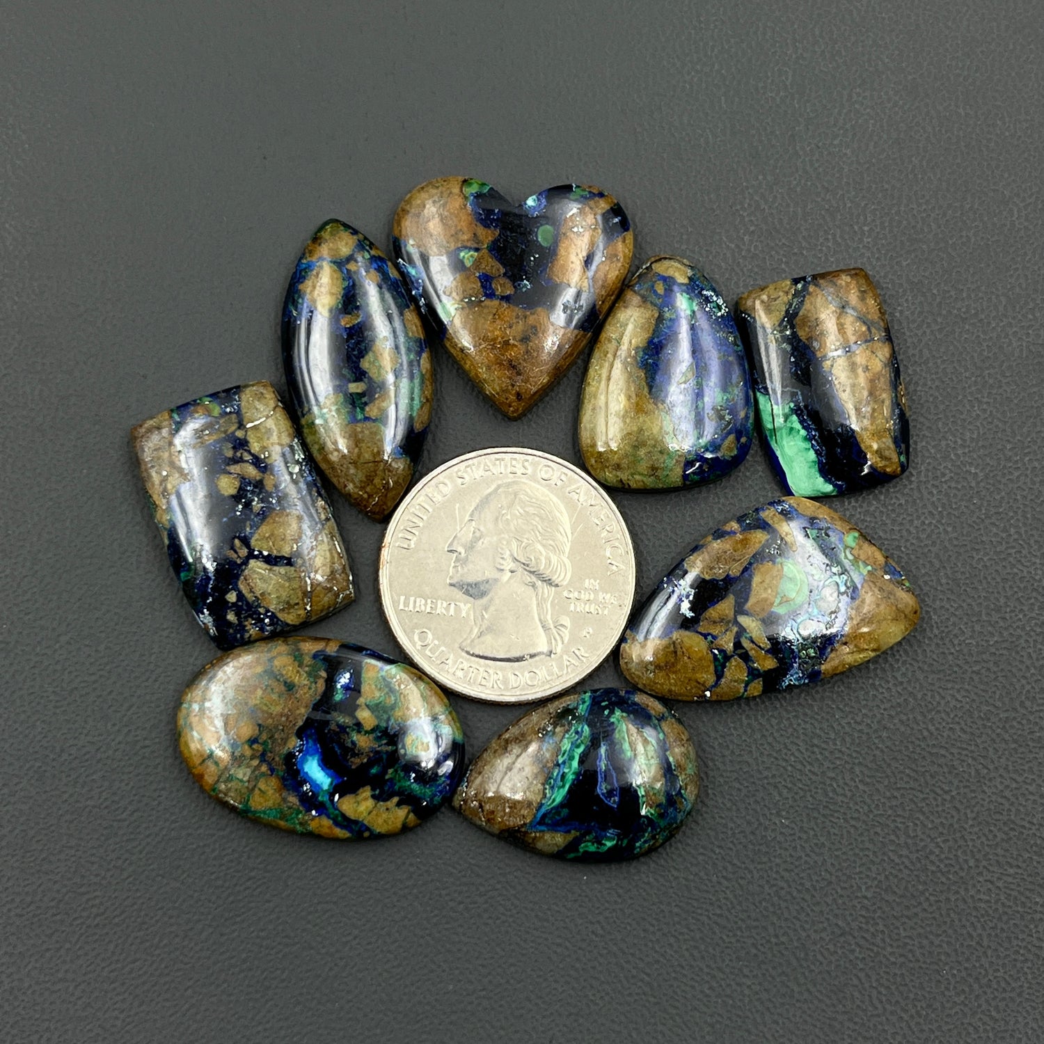 Natural Azurite Cabochon Wholesale Lot
