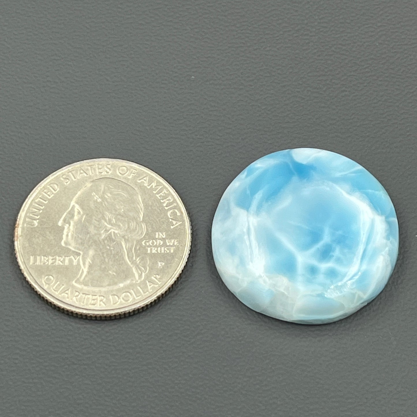 Top Quality Larimar- Loose Cabochon - Round