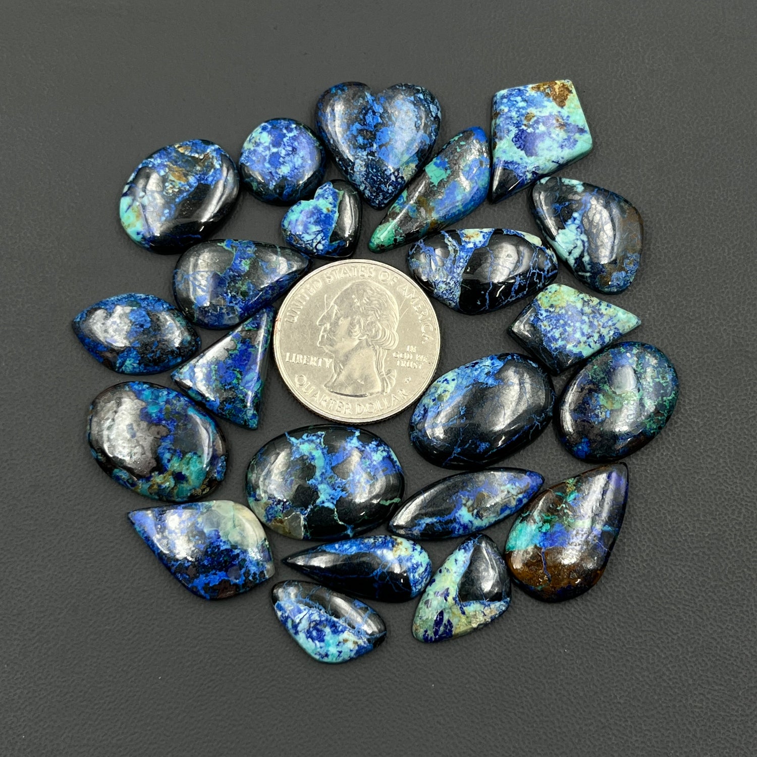Natural Azurite Cabochon Wholesale Lot