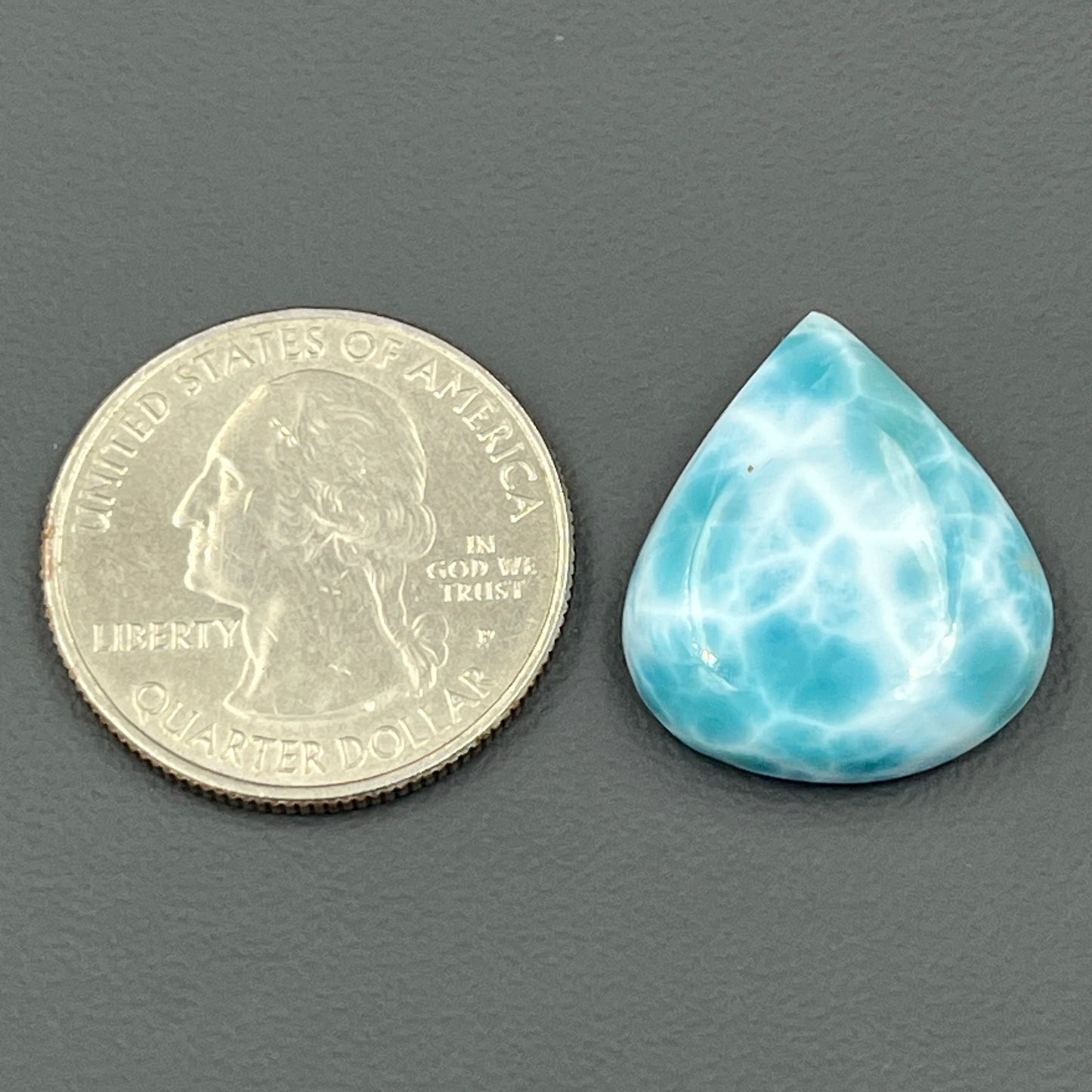 Top Quality Larimar- Loose Cabochon - Teardrop