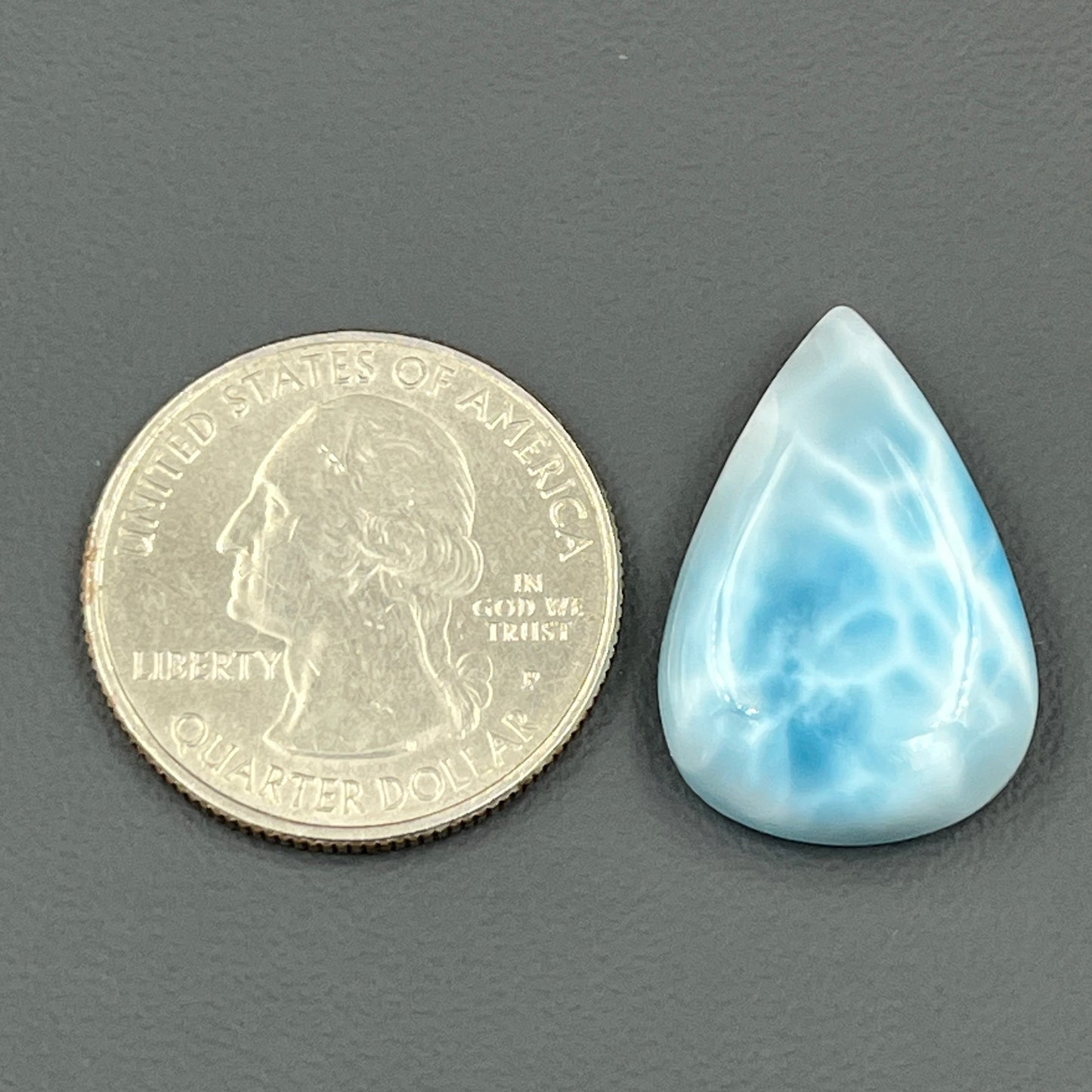 Top Quality Larimar- Loose Cabochon - Teardrop