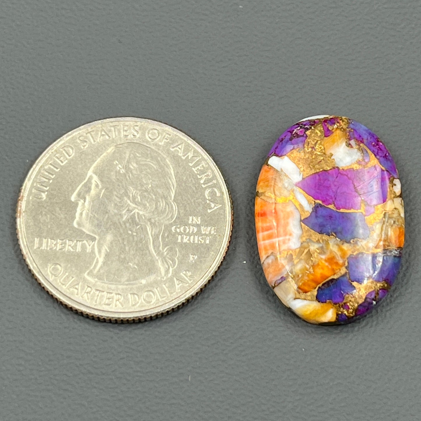 Kingman Purple Oyster Mohave - Loose Cab - Oval