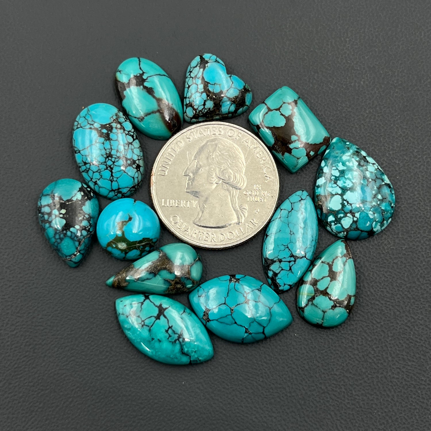 Hubei Turquoise Cabochon Wholesale Lot