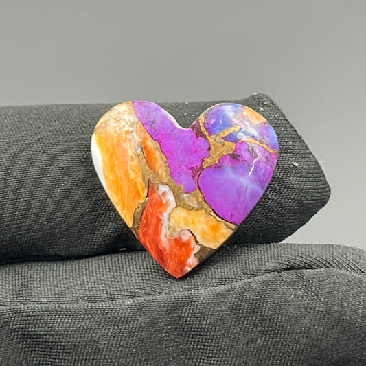 Kingman Purple Oyster Mohave - Loose Cab - Heart