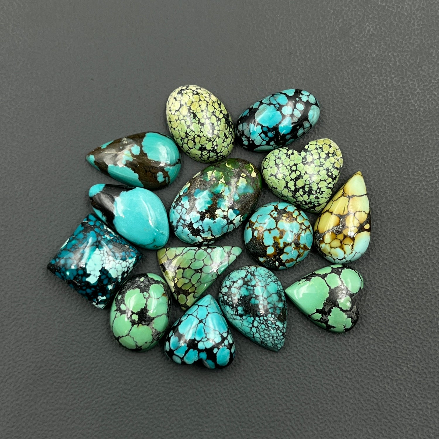 Hubei Turquoise Cabochon Wholesale Lot