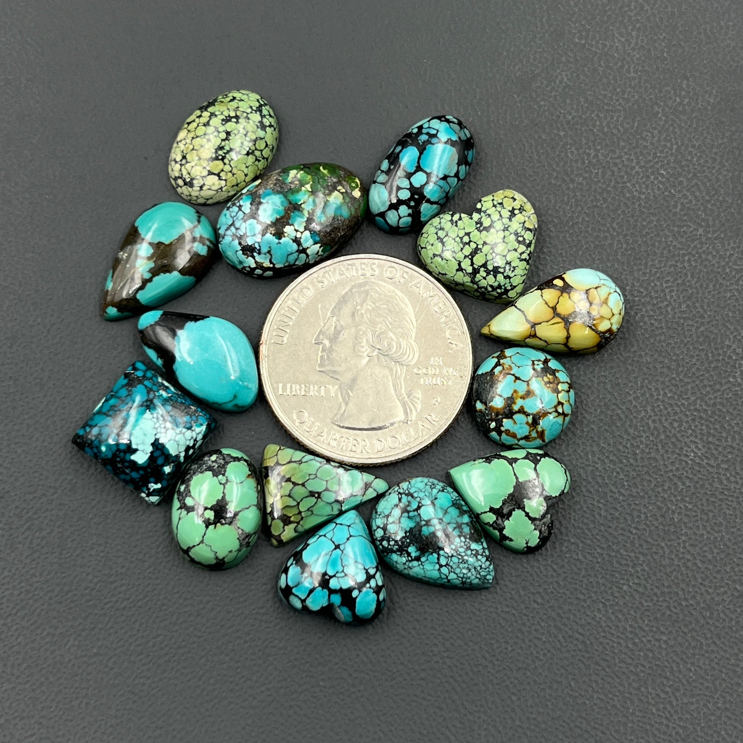 Hubei Turquoise Cabochon Wholesale Lot