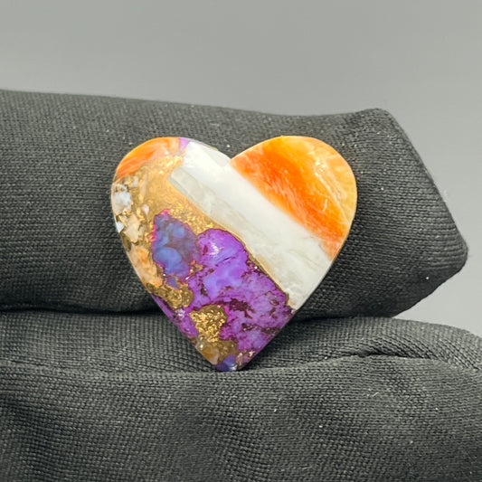 Kingman Purple Oyster Mohave - Loose Cab - Heart