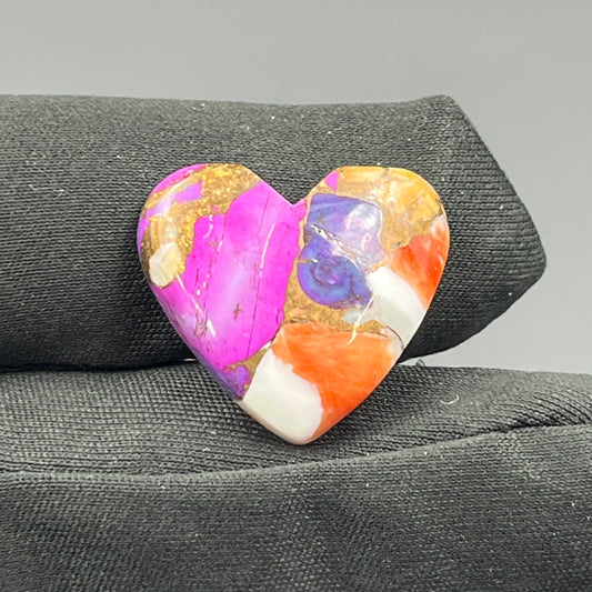 Kingman Purple Oyster Mohave - Loose Cab - Heart