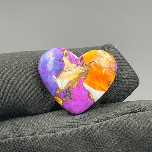 Kingman Purple Oyster Mohave - Loose Cab - Heart