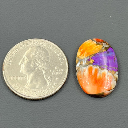 Kingman Purple Oyster Mohave - Loose Cab - Oval