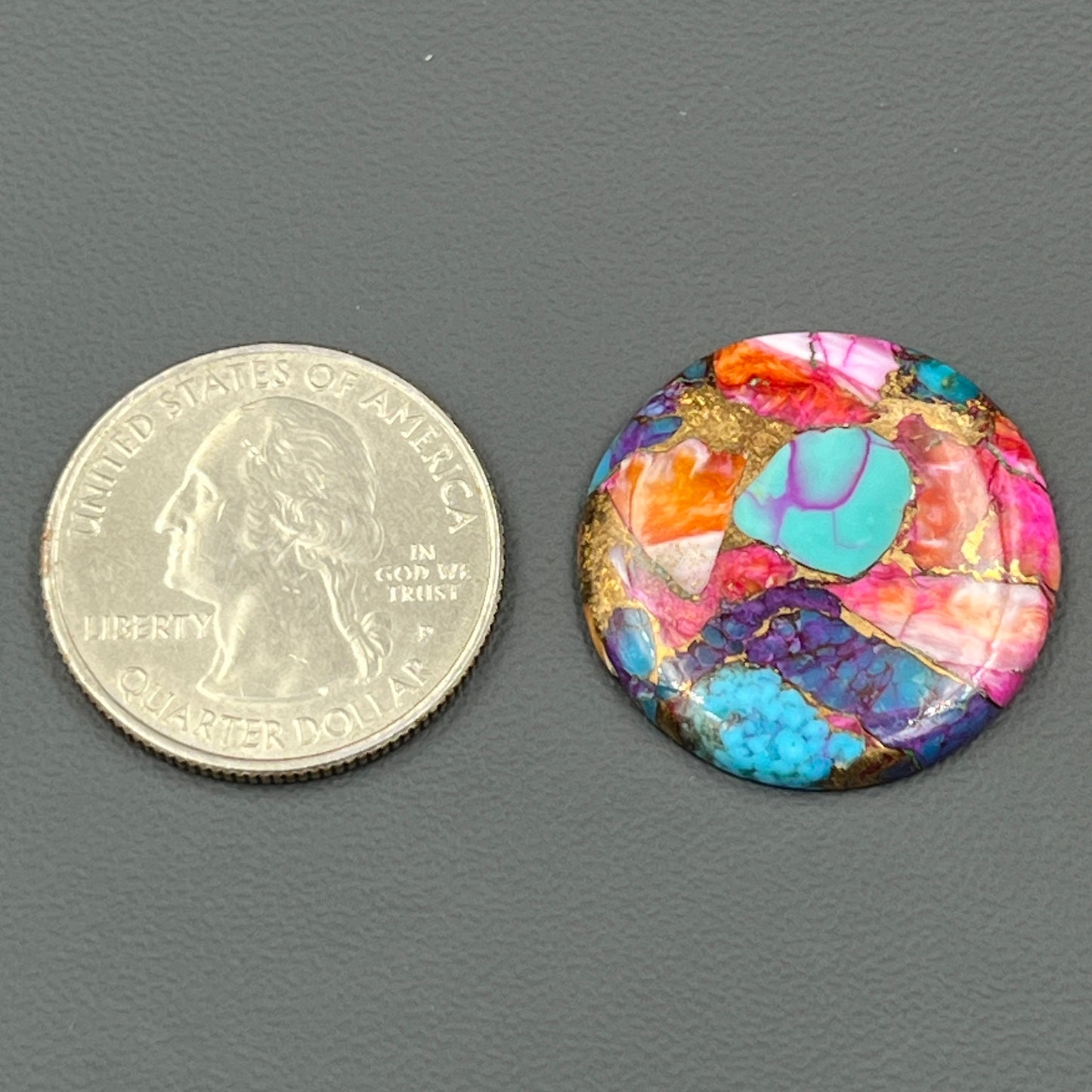 Kingman Pink Oyster Dahlia - Loose Cab - Round
