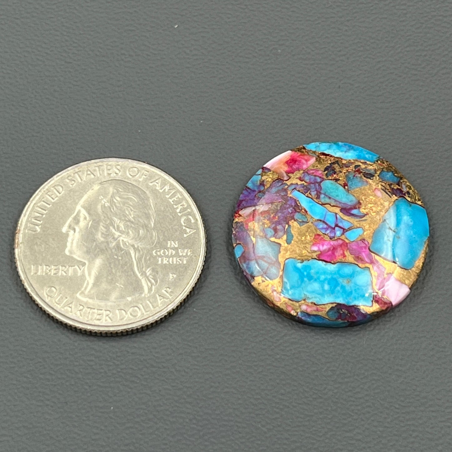 Kingman Pink Oyster Dahlia - Loose Cab - Round