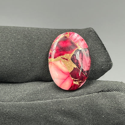 Kingman Red Rose Dahlia - Loose Cab -  Oval