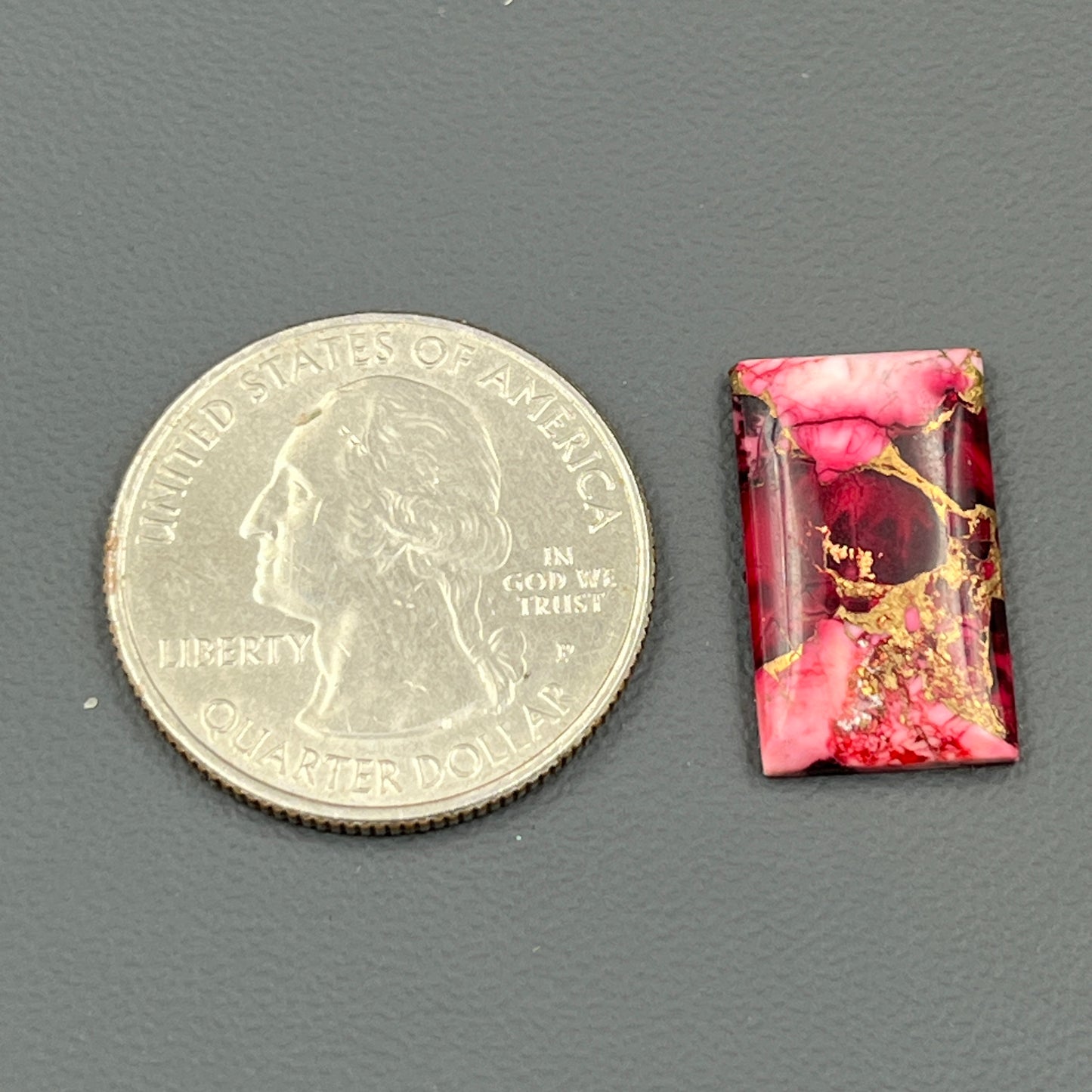 Kingman Red Rose Dahlia - Loose Cab -  Baguette