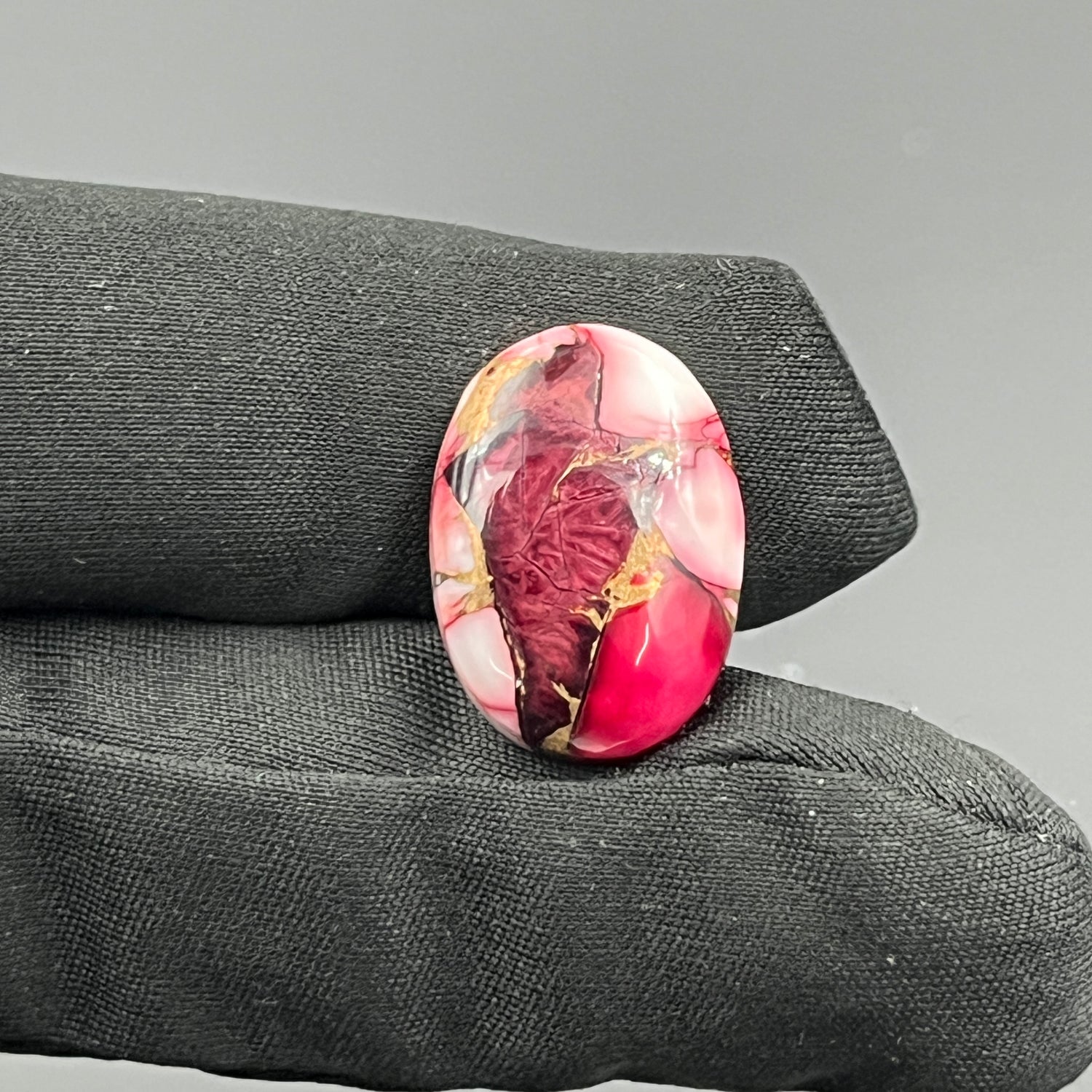 Kingman Red Rose Dahlia - Loose Cab -  Oval