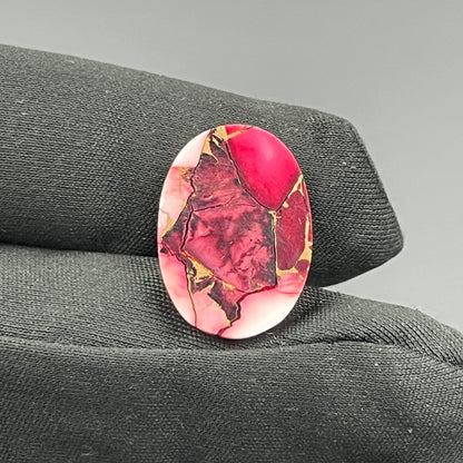 Kingman Red Rose Dahlia - Loose Cab -  Oval