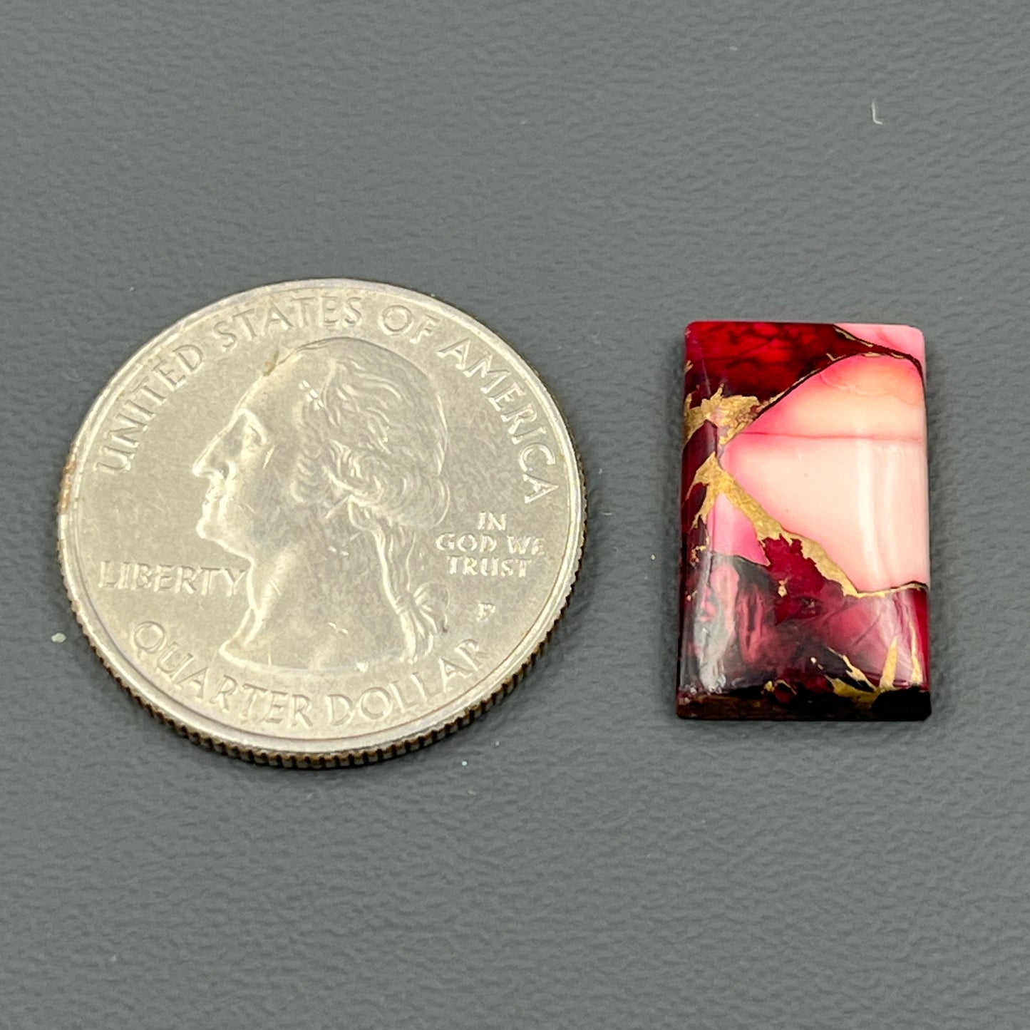 Kingman Red Rose Dahlia - Loose Cab -  Baguette