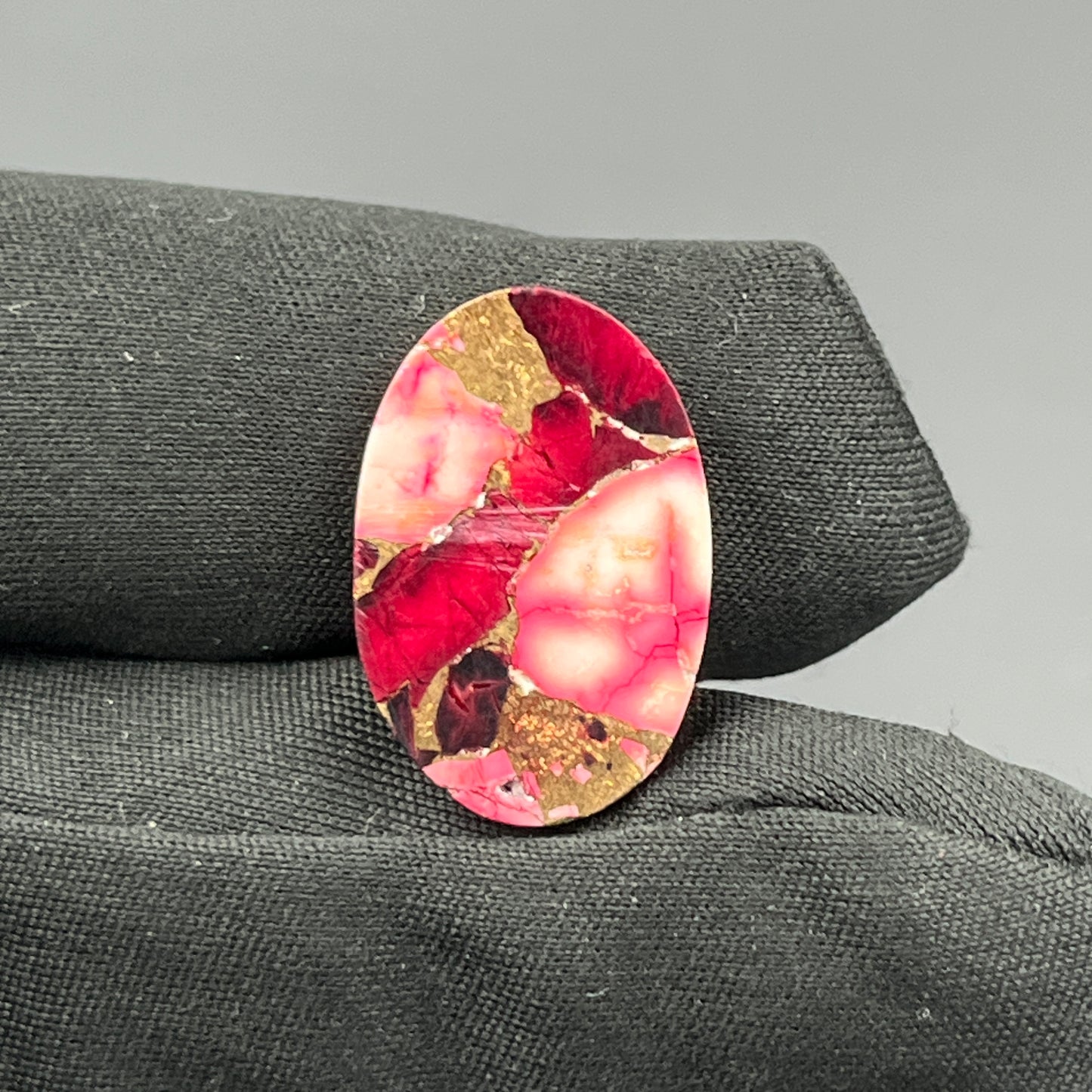 Kingman Red Rose Dahlia - Loose Cab -  Oval