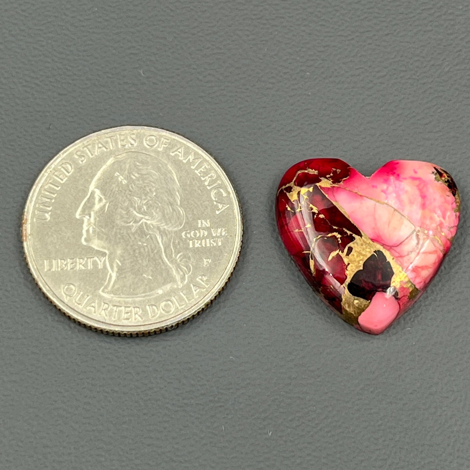 Kingman Red Rose Dahlia - Loose Cab -  Heart