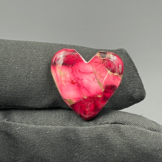 Kingman Red Rose Dahlia - Loose Cab -  Heart