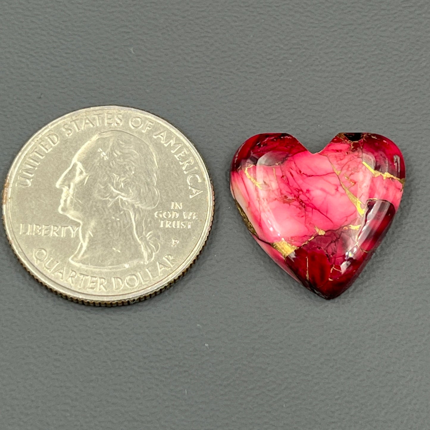 Kingman Red Rose Dahlia - Loose Cab -  Heart