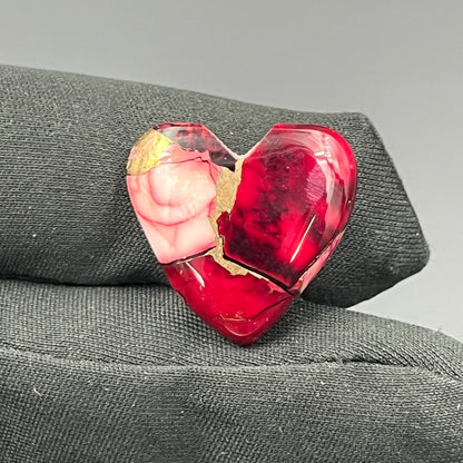 Kingman Red Rose Dahlia - Loose Cab -  Heart