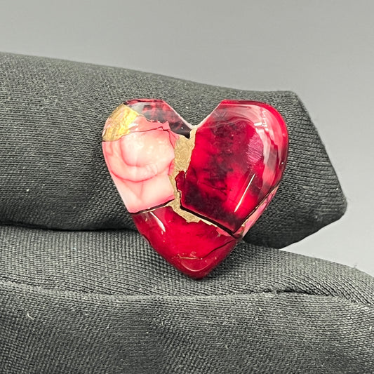 Kingman Red Rose Dahlia - Loose Cab -  Heart