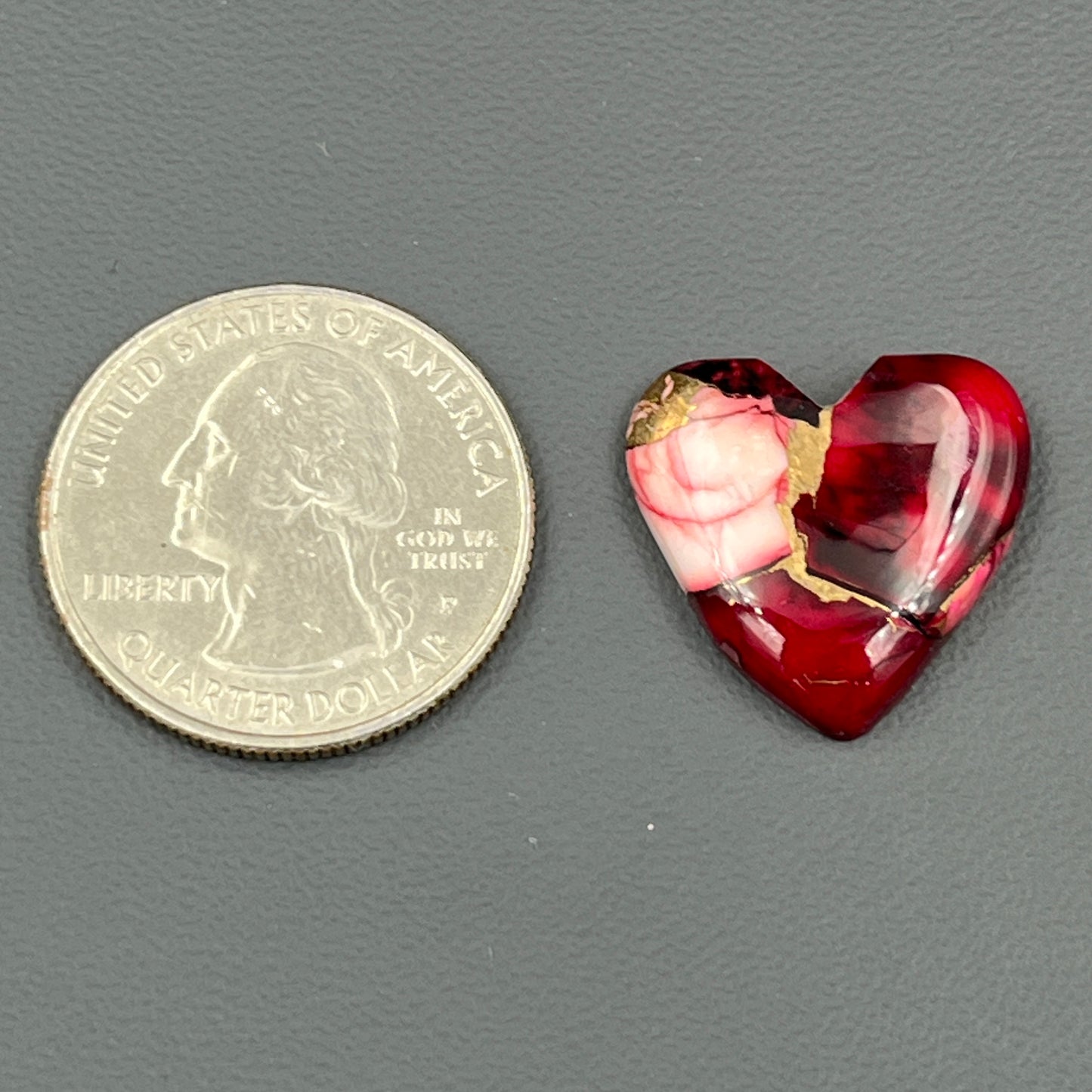 Kingman Red Rose Dahlia - Loose Cab -  Heart