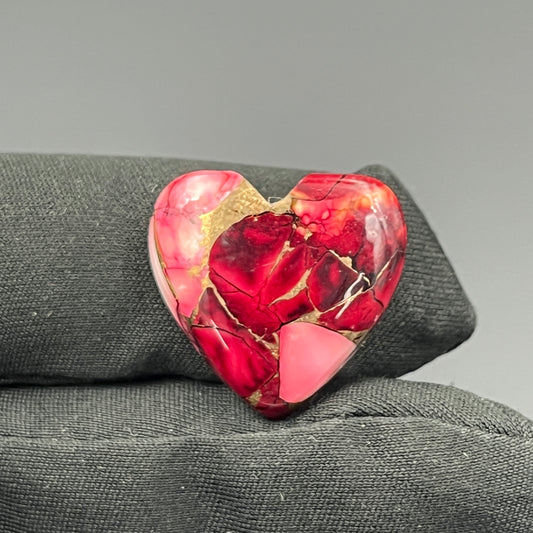 Kingman Red Rose Dahlia - Loose Cab -  Heart
