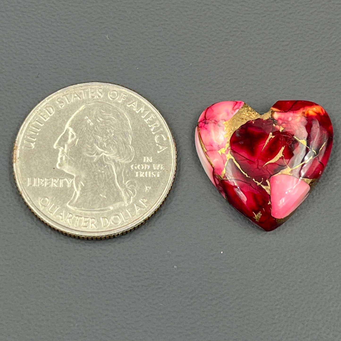 Kingman Red Rose Dahlia - Loose Cab -  Heart