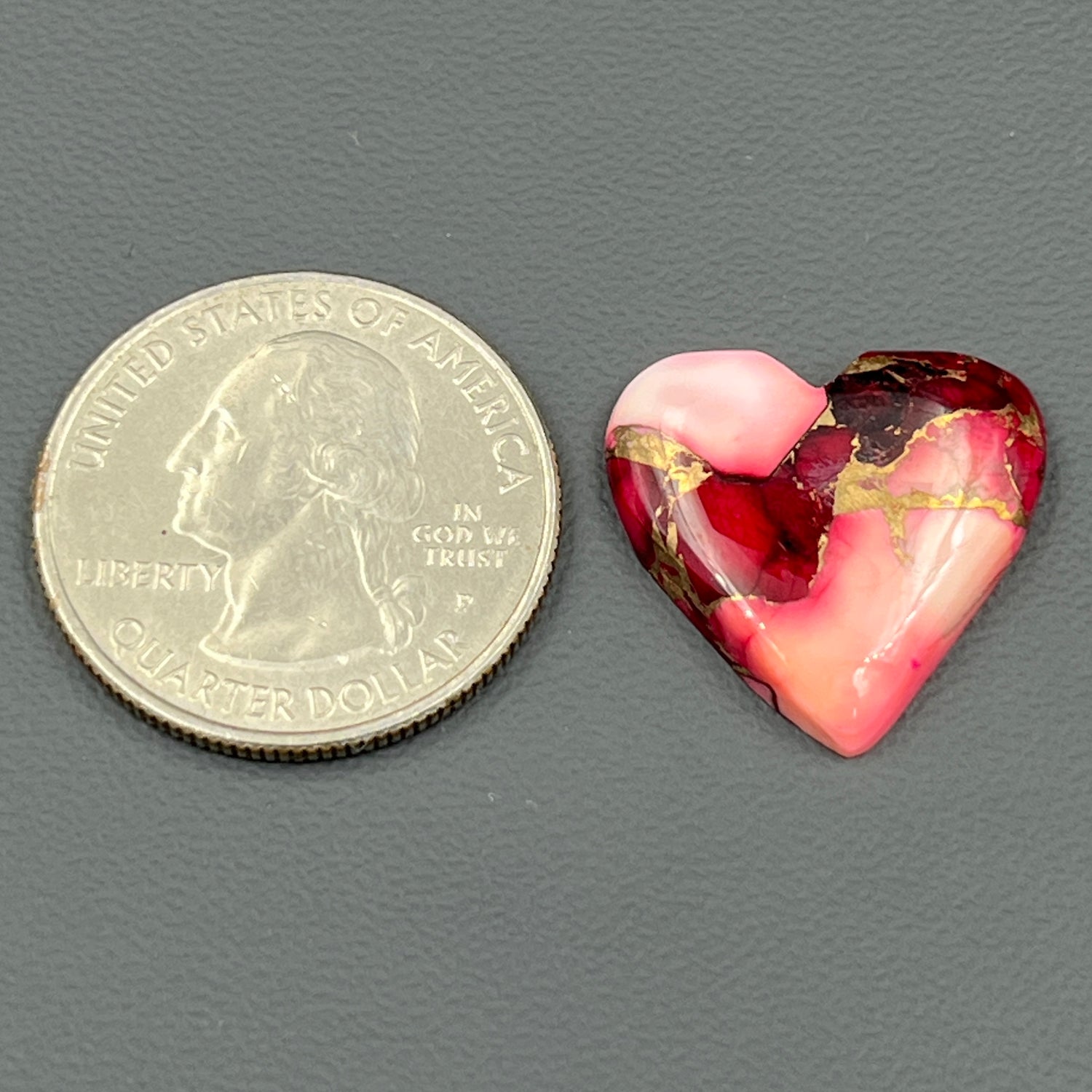 Kingman Red Rose Dahlia - Loose Cab -  Heart