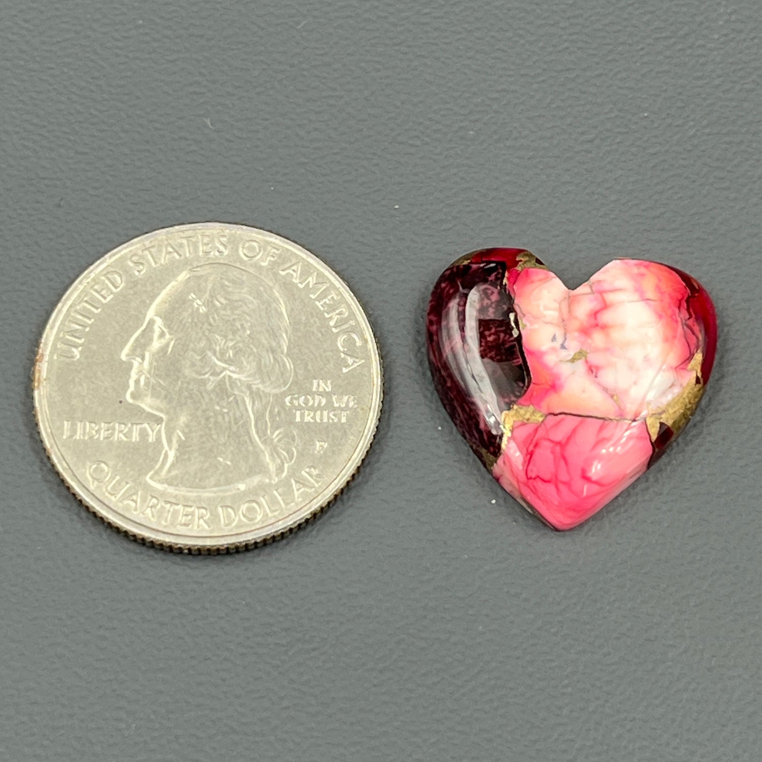 Kingman Red Rose Dahlia - Loose Cab -  Heart