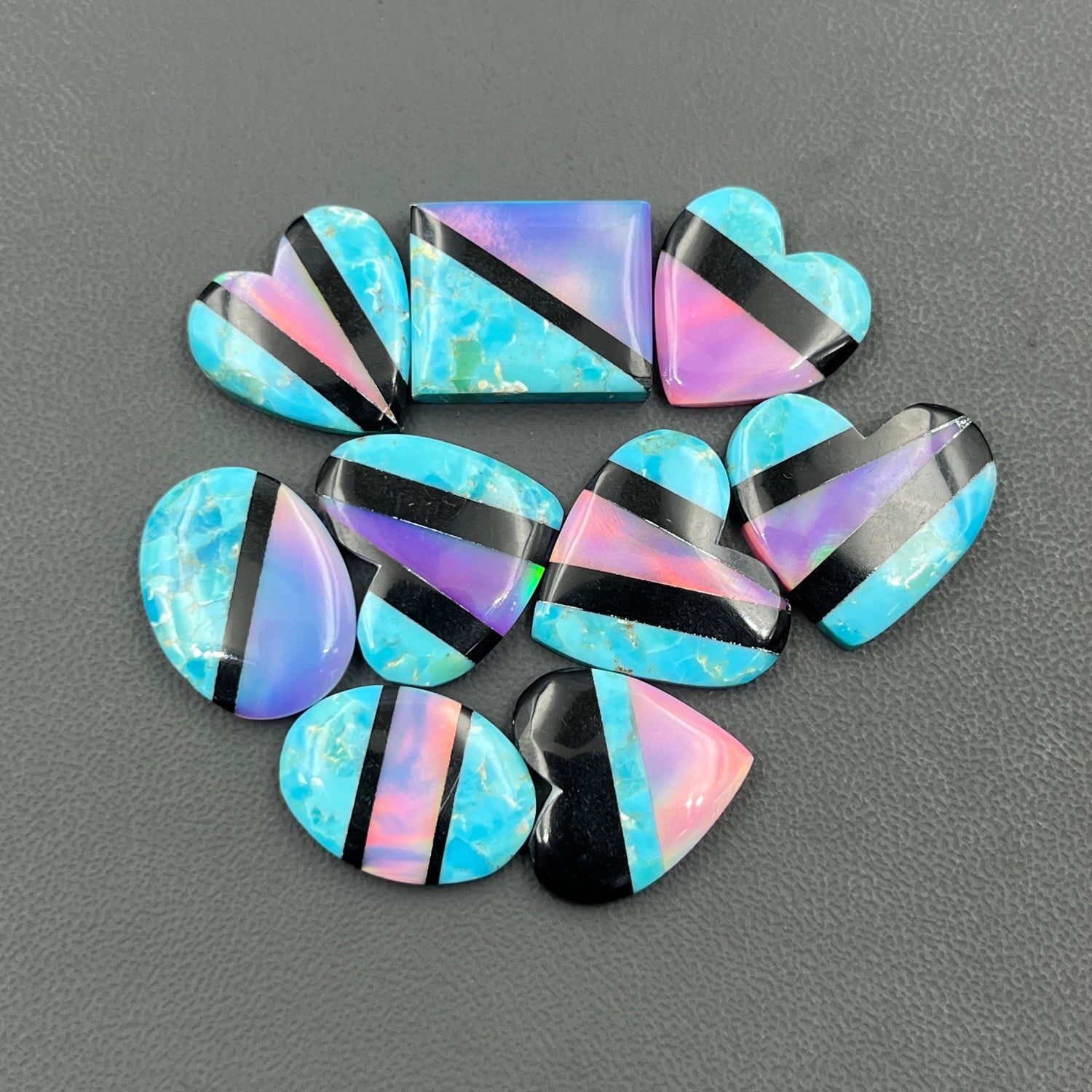 Aurora Opal With Turquoise Mohave, Aura Opal Cabochon Wholesale Lot