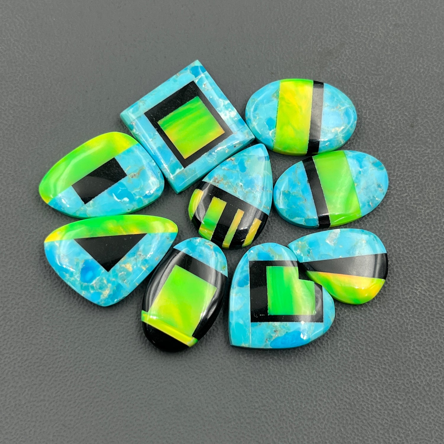 Aurora Opal With Turquoise Mohave, Aura Opal Cabochon Wholesale Lot