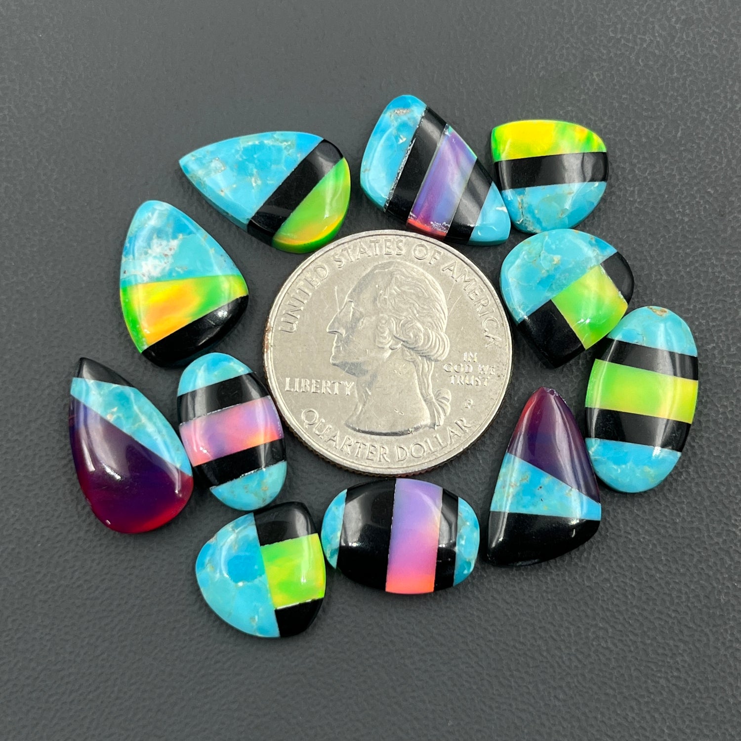 Aurora Opal With Turquoise Mohave, Aura Opal Cabochon Wholesale Lot