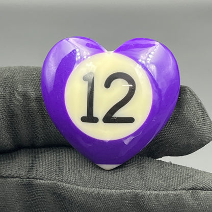 Billiards Cabochon - Heart - 12